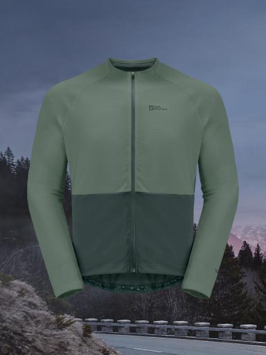 Person puts mobile away into their cycling trousers