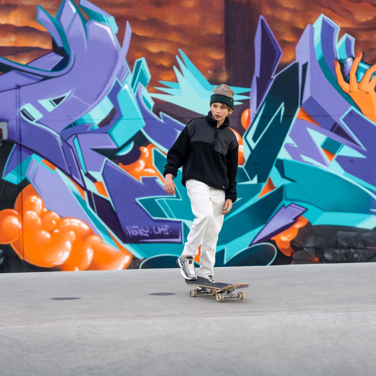 Boy skating
